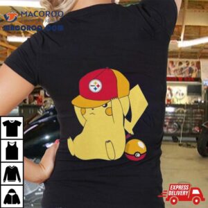 Pikachu Wear The Hat Pittsburgh Steelers Football Logo Tshirt