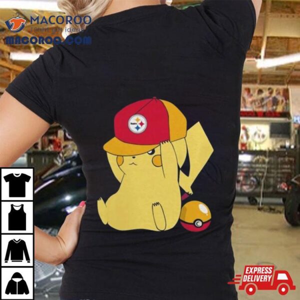 Pikachu Wear The Hat Pittsburgh Steelers Football Logo Shirt