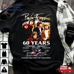 Pink Floyd Band Years Thank You For The Memories Signatures Tshirt