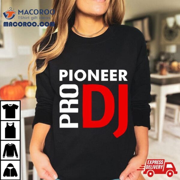 Pioneer Dj Pro Logo Red Shirt