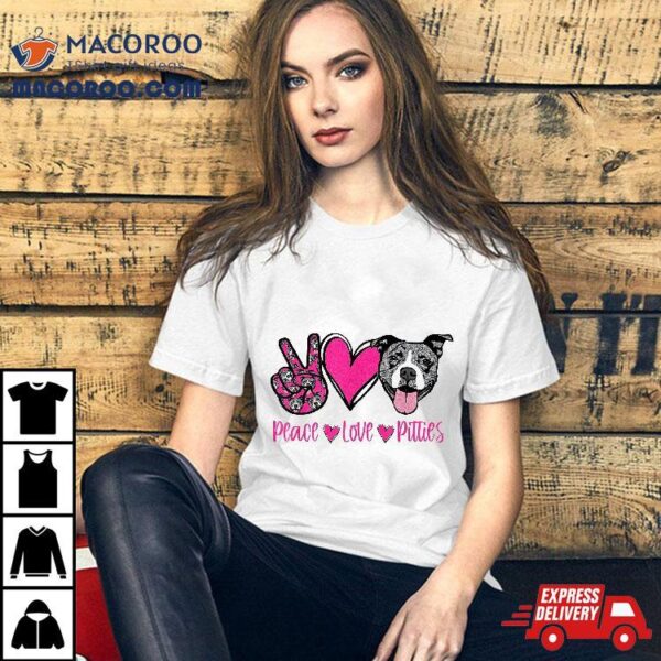 Pit Bull Lives Matter Pittie Puppy Dog Mom Ladies Pitbull Shirt