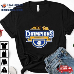 Pitt Panthers Acc Women S Volleyball Regular Season Champions Locker Room Tshirt