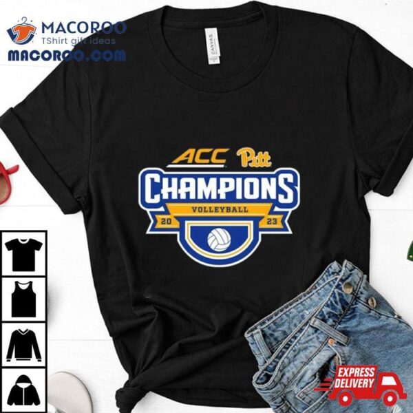 Pitt Panthers 2023 Acc Women’s Volleyball Regular Season Champions Locker Room T Shirt