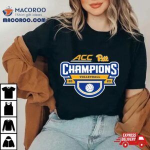 Pitt Panthers Acc Women S Volleyball Regular Season Champions Locker Room Tshirt