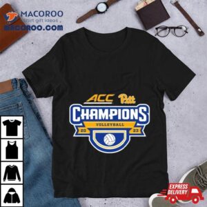 Pitt Panthers Acc Women S Volleyball Regular Season Champions Locker Room Tshirt