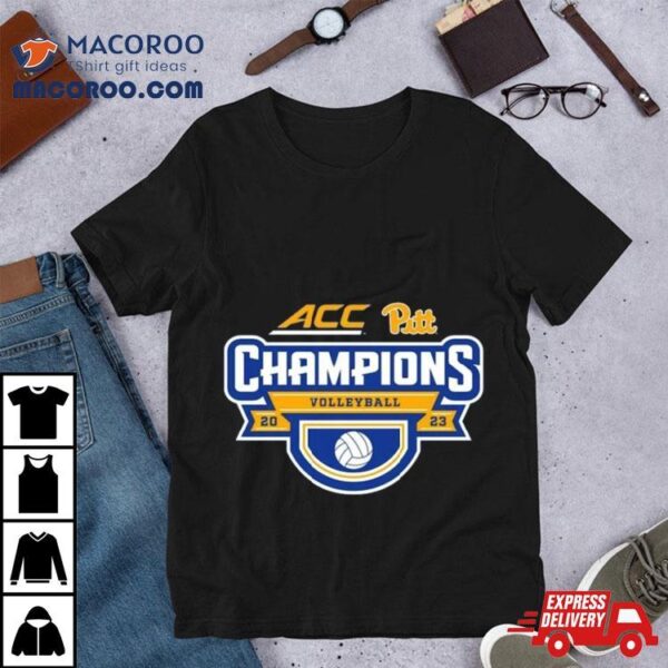 Pitt Panthers 2023 Acc Women’s Volleyball Regular Season Champions Locker Room T Shirt