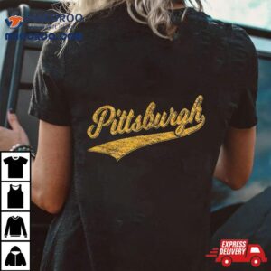 Pittsburgh Pennsylvania Varsity Script Sports Jersey Style Tshirt