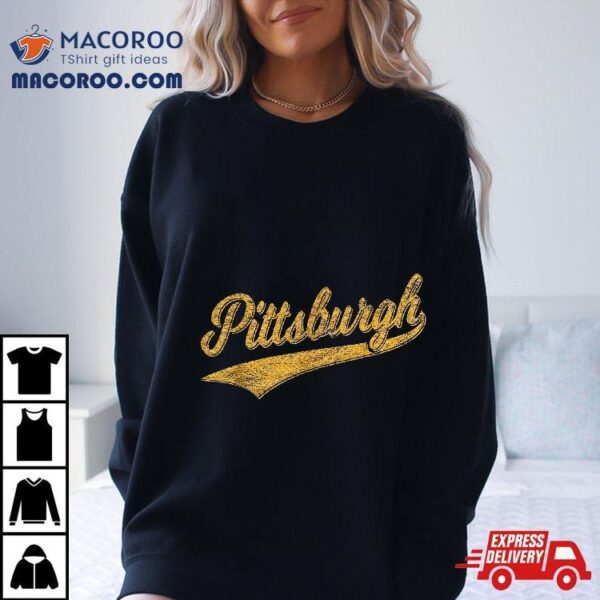 Pittsburgh Pennsylvania Varsity Script Sports Jersey Style Shirt