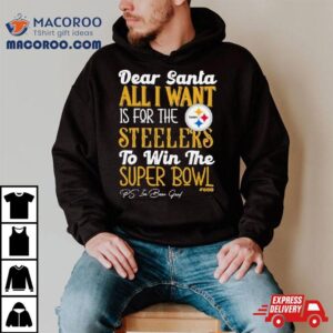 Pittsburgh Steelers Holiday Dear Santa All I Want Is For The Steelers To Win The Super Bowl T Shirt