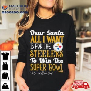 Pittsburgh Steelers Holiday Dear Santa All I Want Is For The Steelers To Win The Super Bowl Tshirt