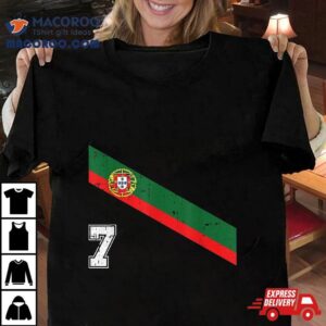 Portugal Soccer Number 7 Portugese Football Sports Lover Fan Shirt