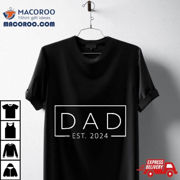 Promoted To Daddy Est 2024 Father’s Day First Time Dad Shirt