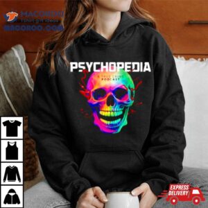 Psychopedia A True Crime Podcast Skull Tshirt