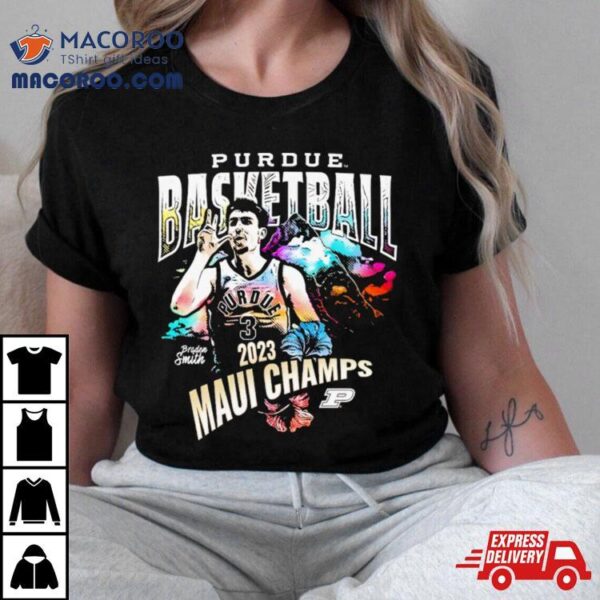 Purdue Basketball Braden Smith 2023 Maui Champs Shirt