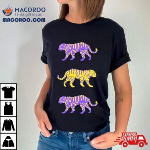 Purple And Gold Tigers Shirt