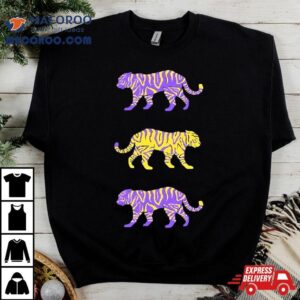 Purple And Gold Tigers Tshirt