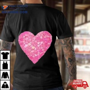 Purple Mosaic Heart Valentine Tshirt