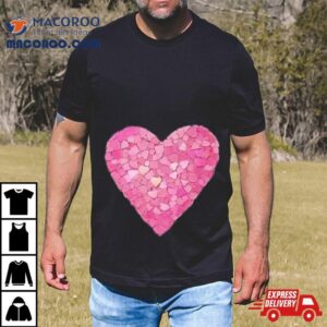 Purple Mosaic Heart Valentine Tshirt