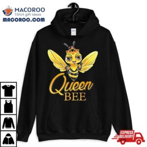 Queen Bee Crown Girls Mom Wife Daughter Honeybee Shirt