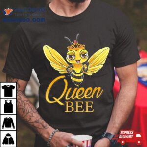 Queen Bee Crown Girls Mom Wife Daughter Honeybee Shirt