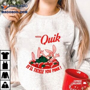 Rabbit Quik It Ll Tickle You Pink Tshirt