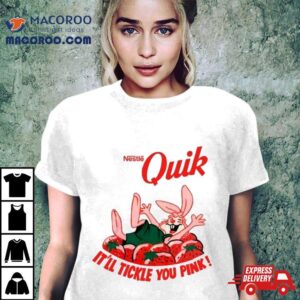 Rabbit Quik It Ll Tickle You Pink Tshirt