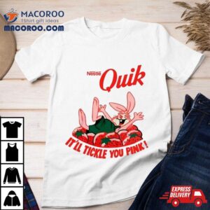 Rabbit Quik It Ll Tickle You Pink Tshirt