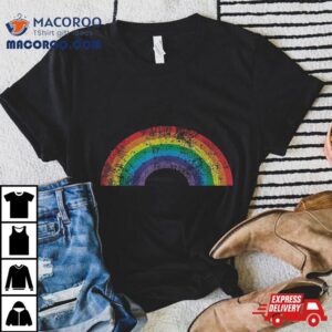 Rainbow Vintage S Retro Style Girls Gift Tshirt