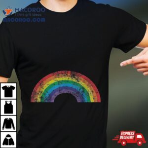 Rainbow Vintage S Retro Style Girls Gift Tshirt