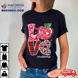 Red Plaid Love Headstart Life Happy Valentine S Day Tshirt