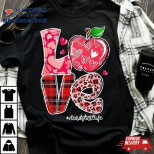 Red Plaid Love Headstart Life Happy Valentine S Day Tshirt