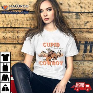 Retro Cowboy Cupid Find Me A Western Valentines Day Tshirt