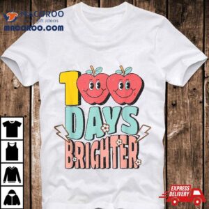 Retro Groovy Days Brighter Teacher Student Th Day Tshirt