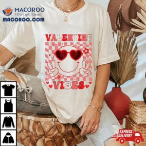 Retro Groovy Valentines Day Shirt Girl Valentine Vibes