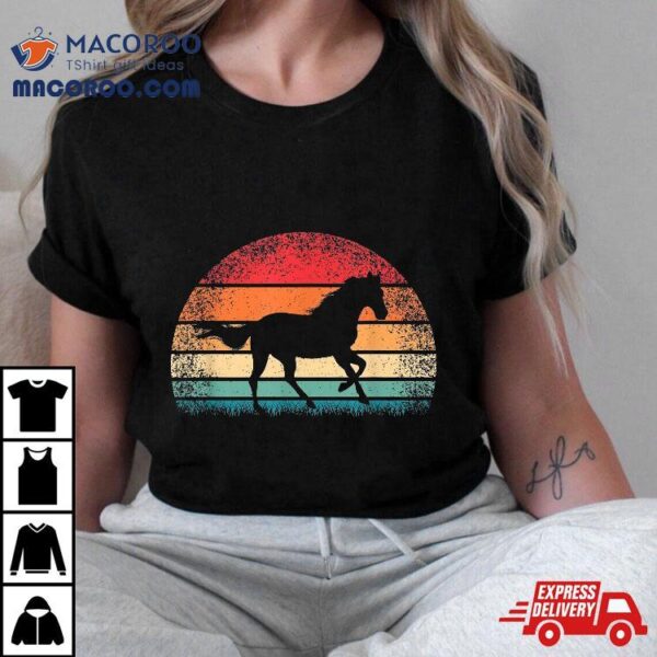 Retro Horse Lover Horseback Riding Cowgirl Western Shirt