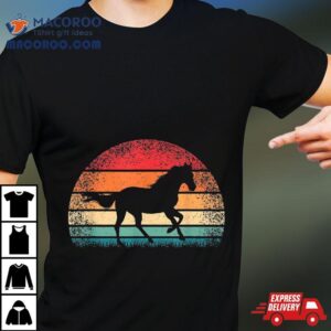 Retro Horse Lover Horseback Riding Cowgirl Western Tshirt