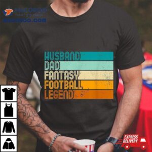 Retro Husband Dad Fantasy Football Legend Tshirt