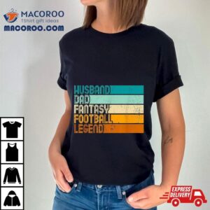 Retro Husband Dad Fantasy Football Legend Tshirt