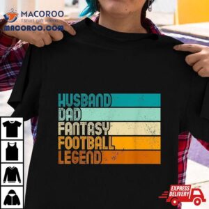 Retro Husband Dad Fantasy Football Legend Tshirt