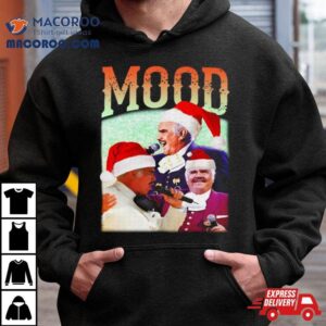 Retro Vtg Mood Drinking Christmas Humor Parody Music Tshirt