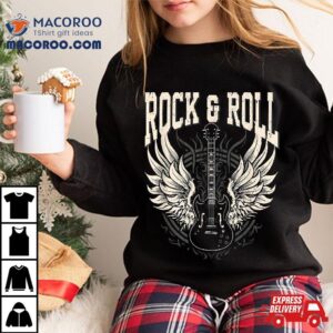 Rock And Roll Lover Gifts Cool Electric Guitar Concert Band Shirt