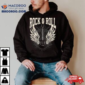 Rock And Roll Lover Gifts Cool Electric Guitar Concert Band Tshirt