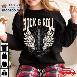 Rock And Roll Lover Gifts Cool Electric Guitar Concert Band Tshirt