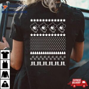 Rooster Christmas Jumper Pattern Tshirt