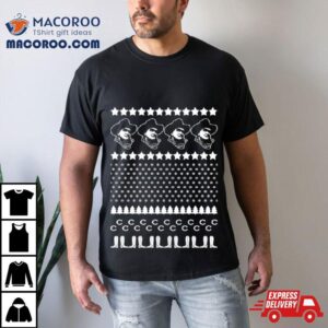 Rooster Christmas Jumper Pattern Tshirt