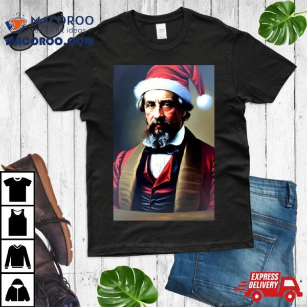 Santa Charles Dickens Celebrity Christmas Shirt