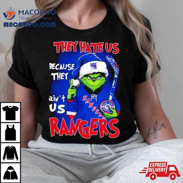 Santa Grinch They Hate Us Because They Ain’t Us New York Rangers Shirt