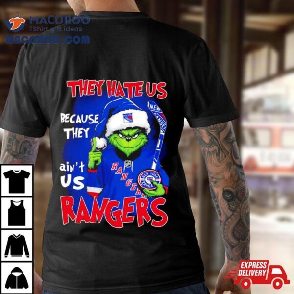 Santa Grinch They Hate Us Because They Ain’t Us New York Rangers Shirt