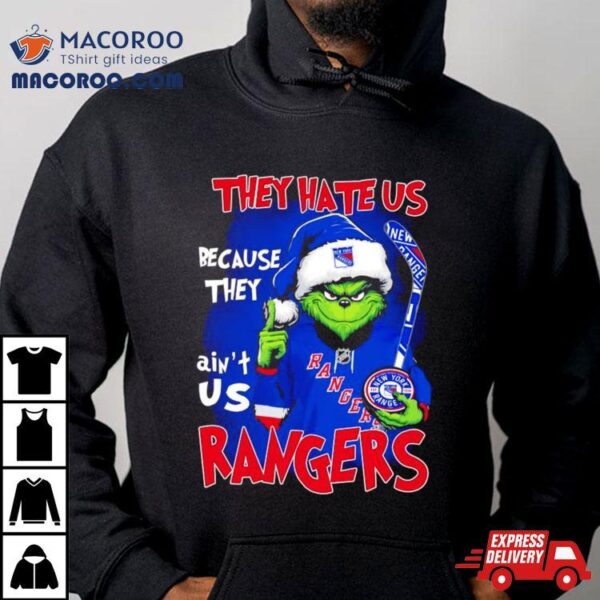 Santa Grinch They Hate Us Because They Ain’t Us New York Rangers Shirt