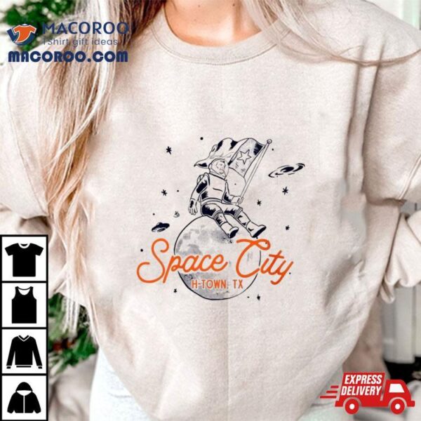 Saturn Space City Texas Vintage Shirt